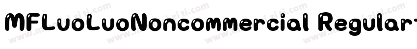 MFLuoLuoNoncommercial Regular字体转换